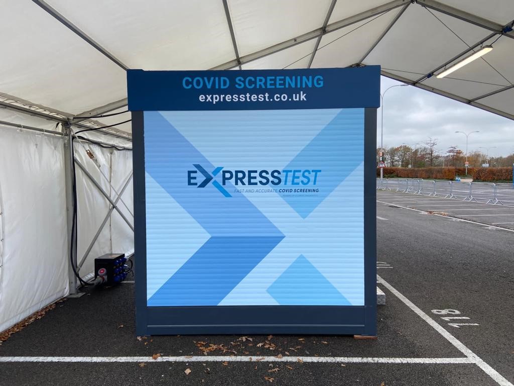 COVID testing point in England