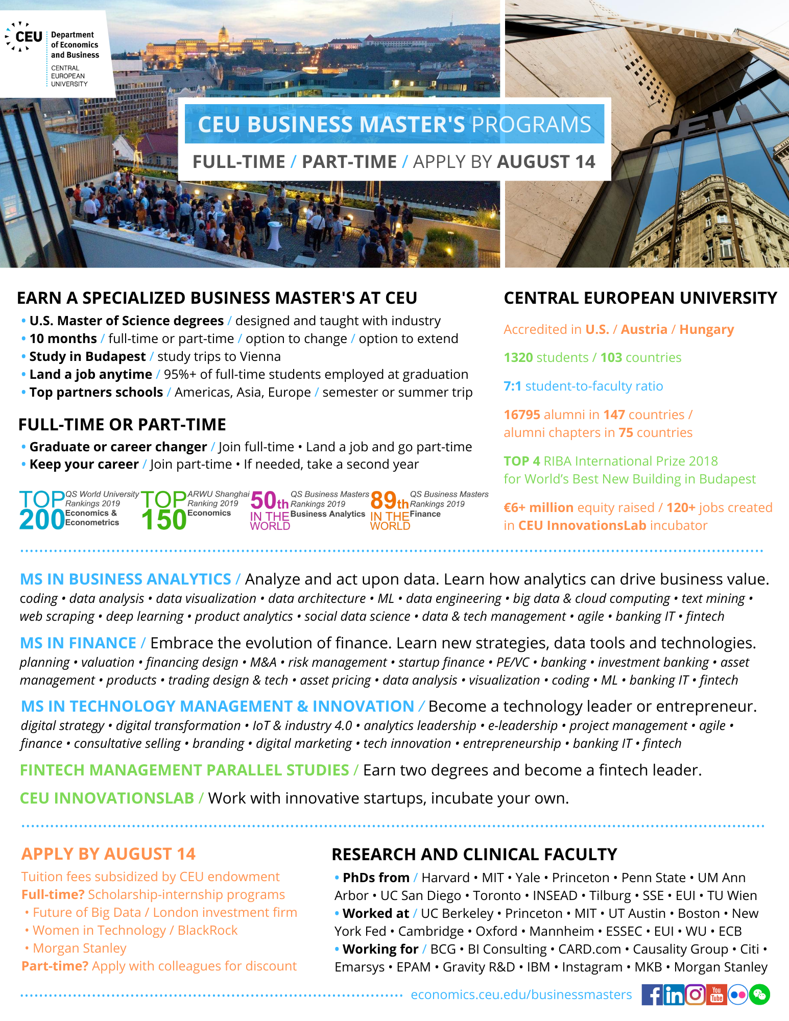 FULL-TIME OR PART-TIME - APPLY BY AUGUST 14