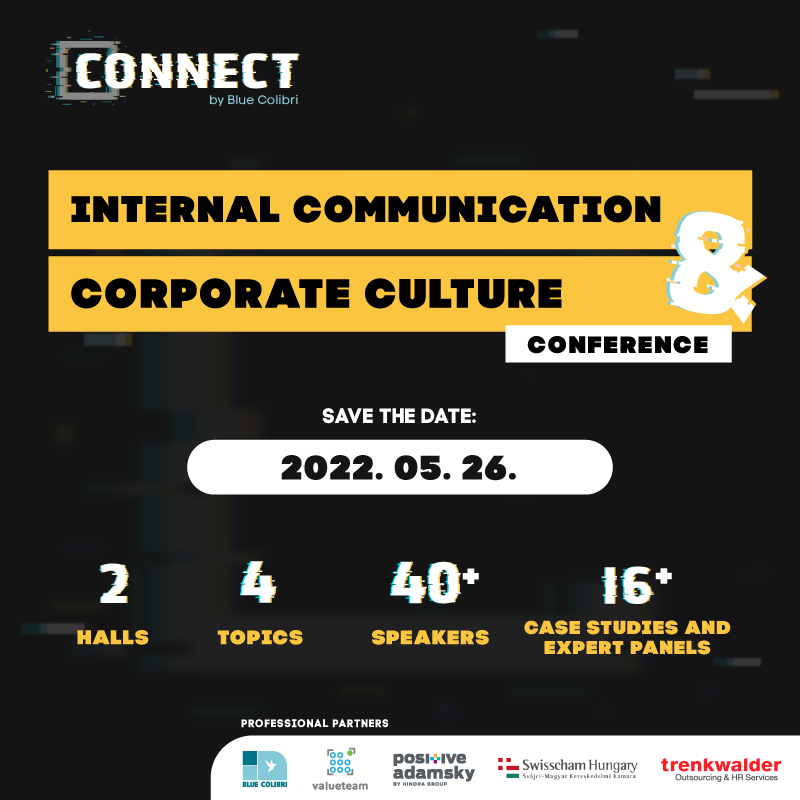 Connect Conference blue colibri
