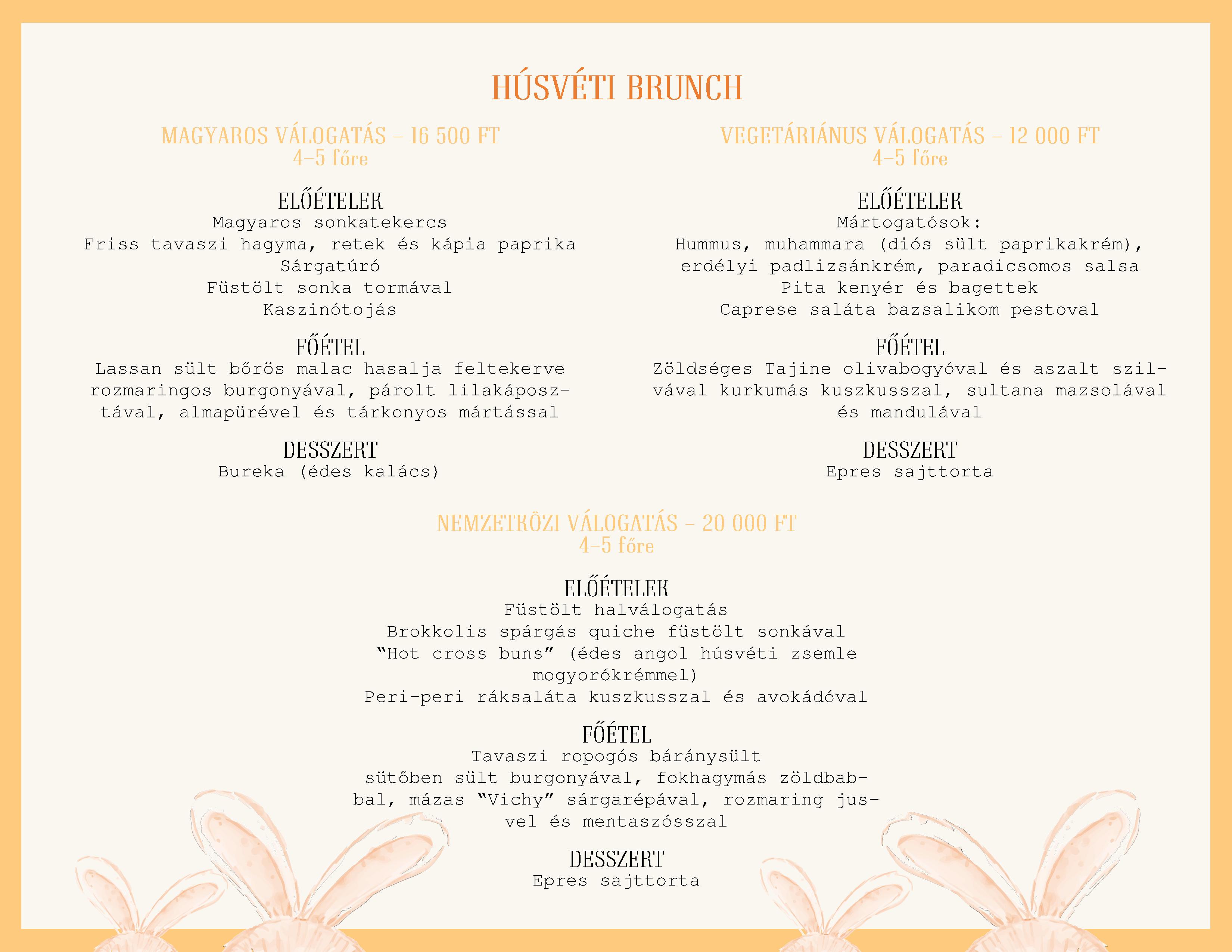 marriott easter menu