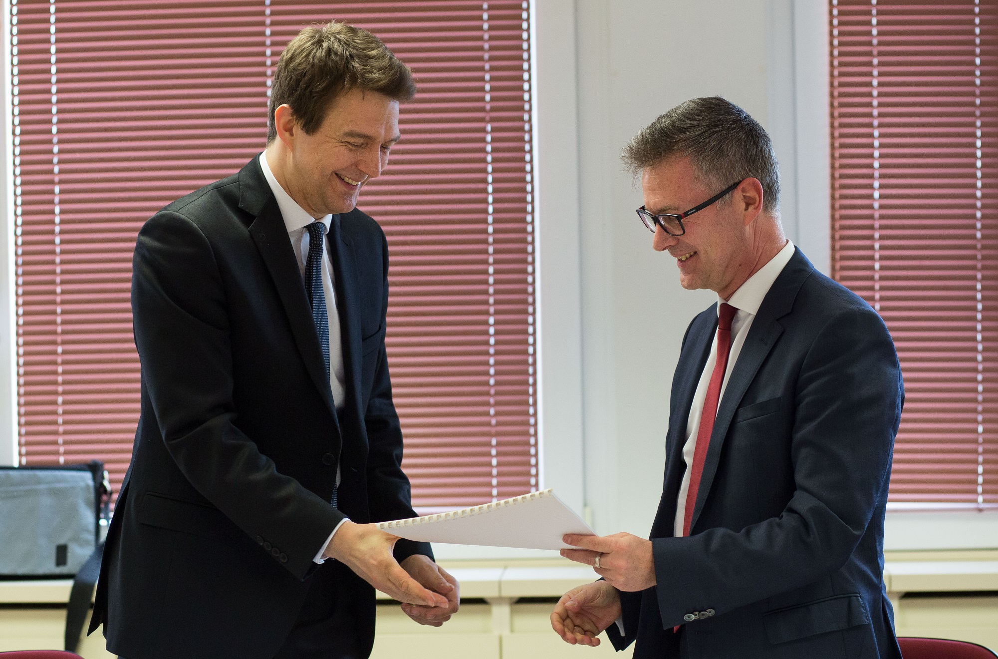 State Secretary György and President Bársony