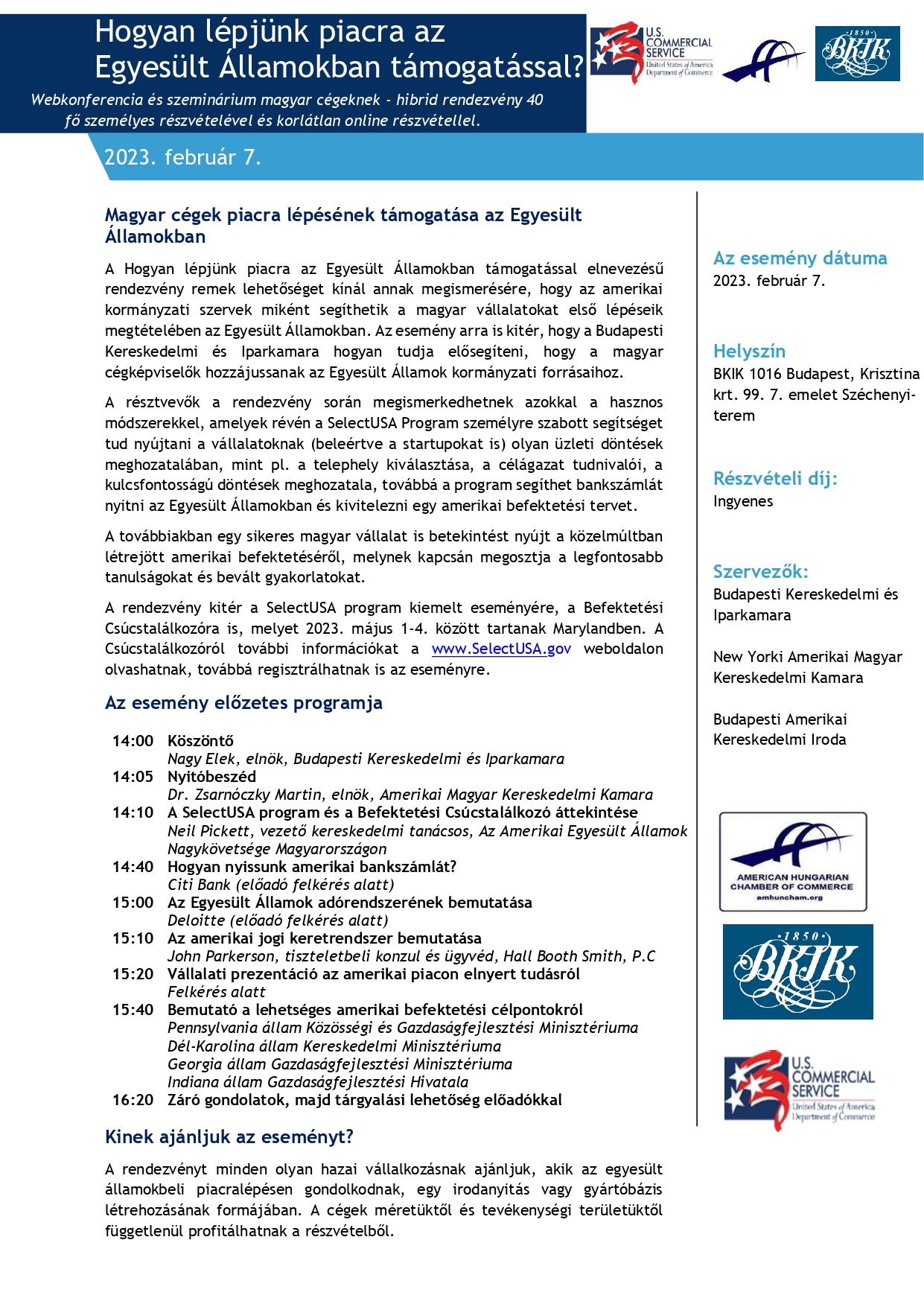 Seminar Enter the U.S