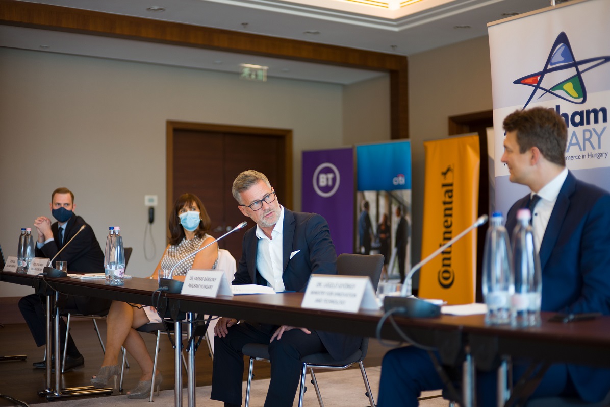 President Bársony and State Secretary László György