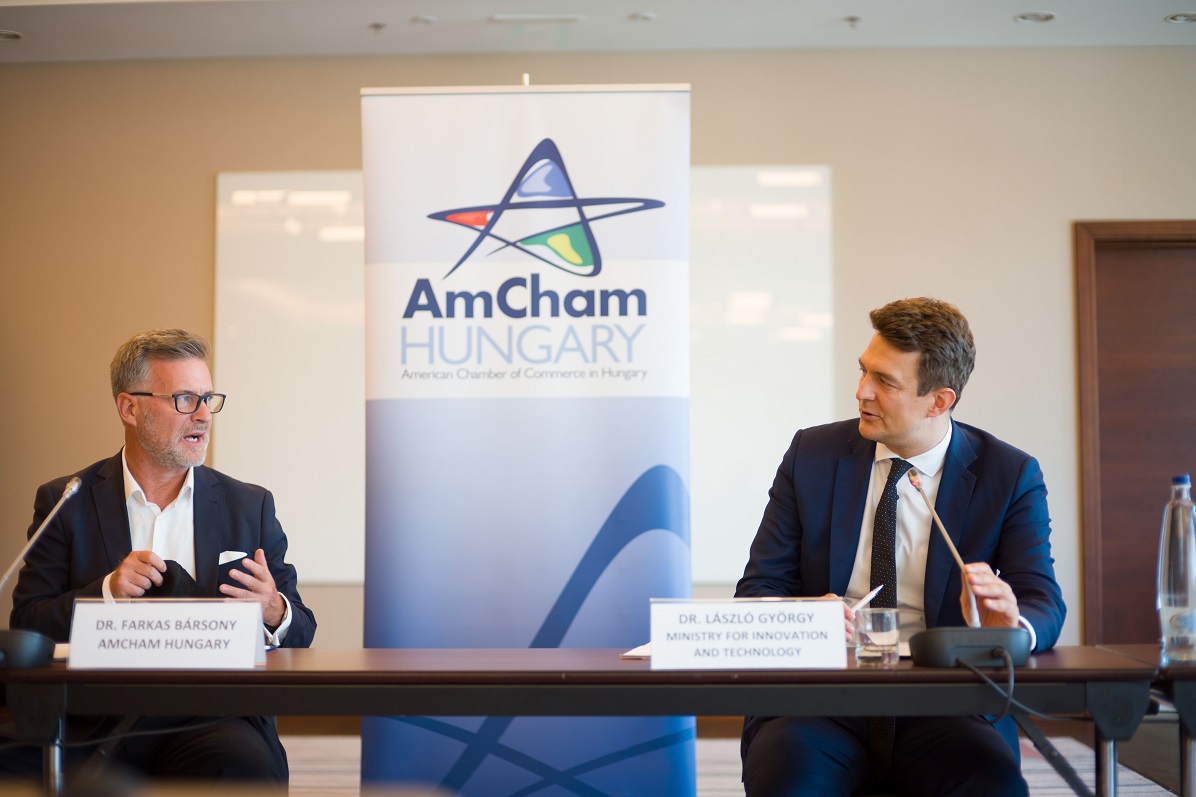 President Bársony and State Secretary György