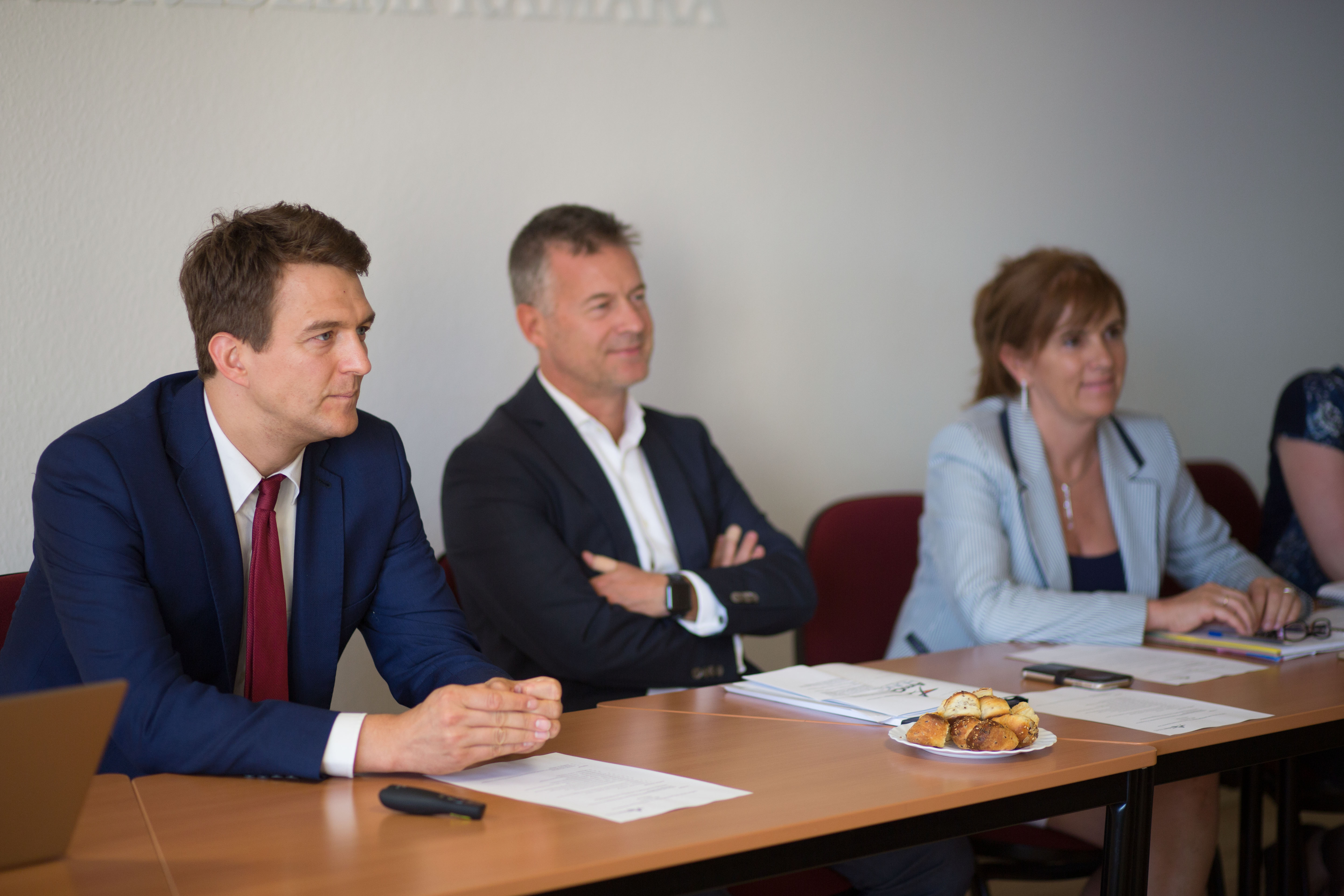 State Secretary György, President Bársony and CEO Lippai-Nagy