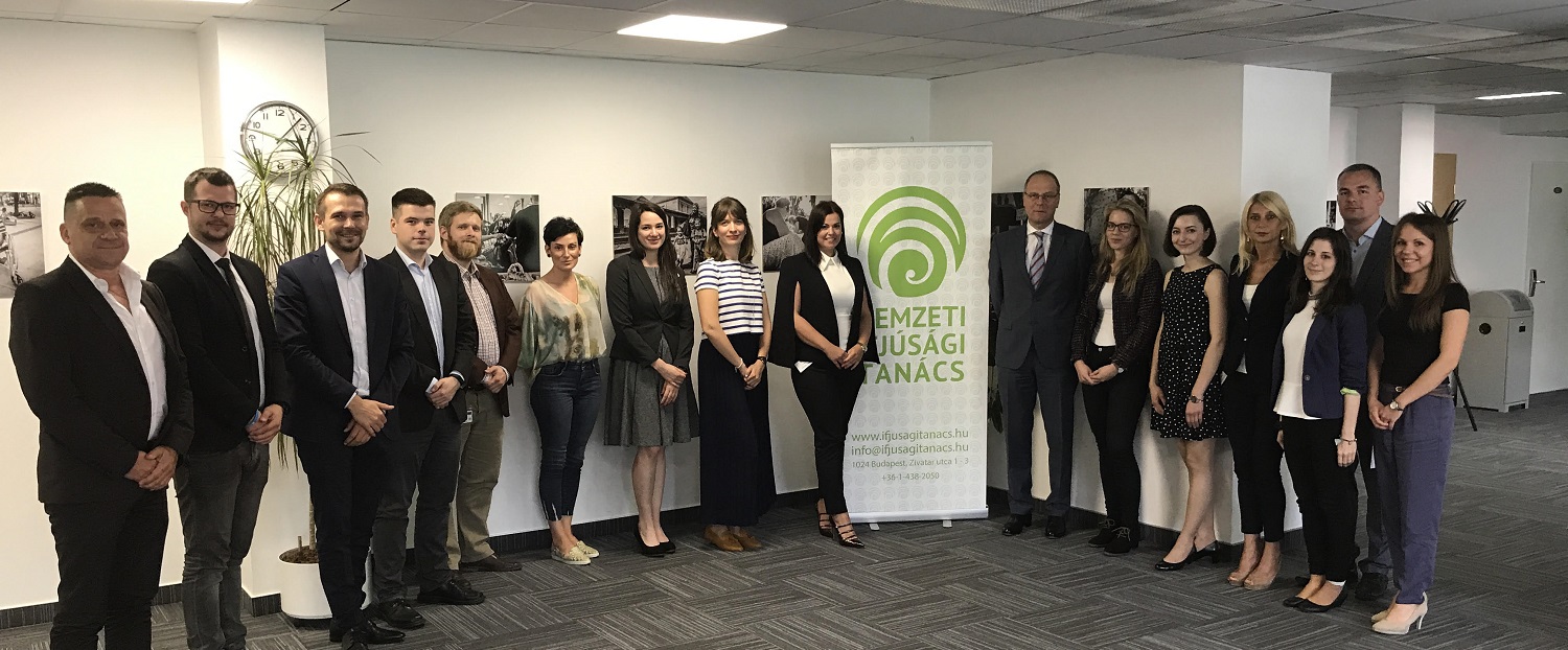 Pact4Youth group with Commissioner Navracsics